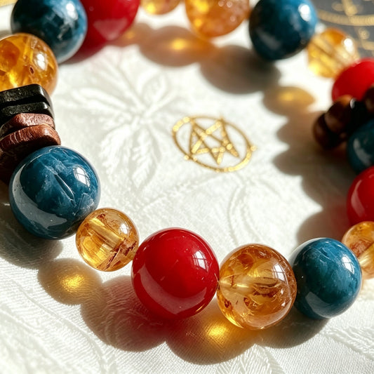 Natural Yellow Tower Crystal Bracelet