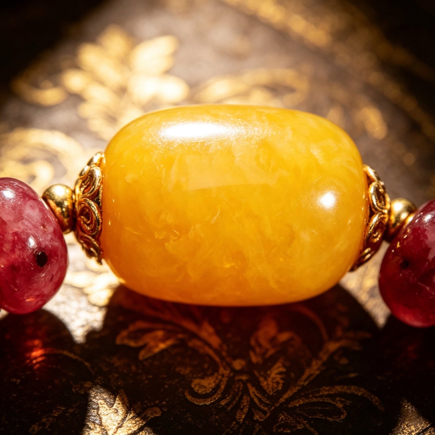 Natural Colorful Tourmaline Abacus Bead Jade Bracelet