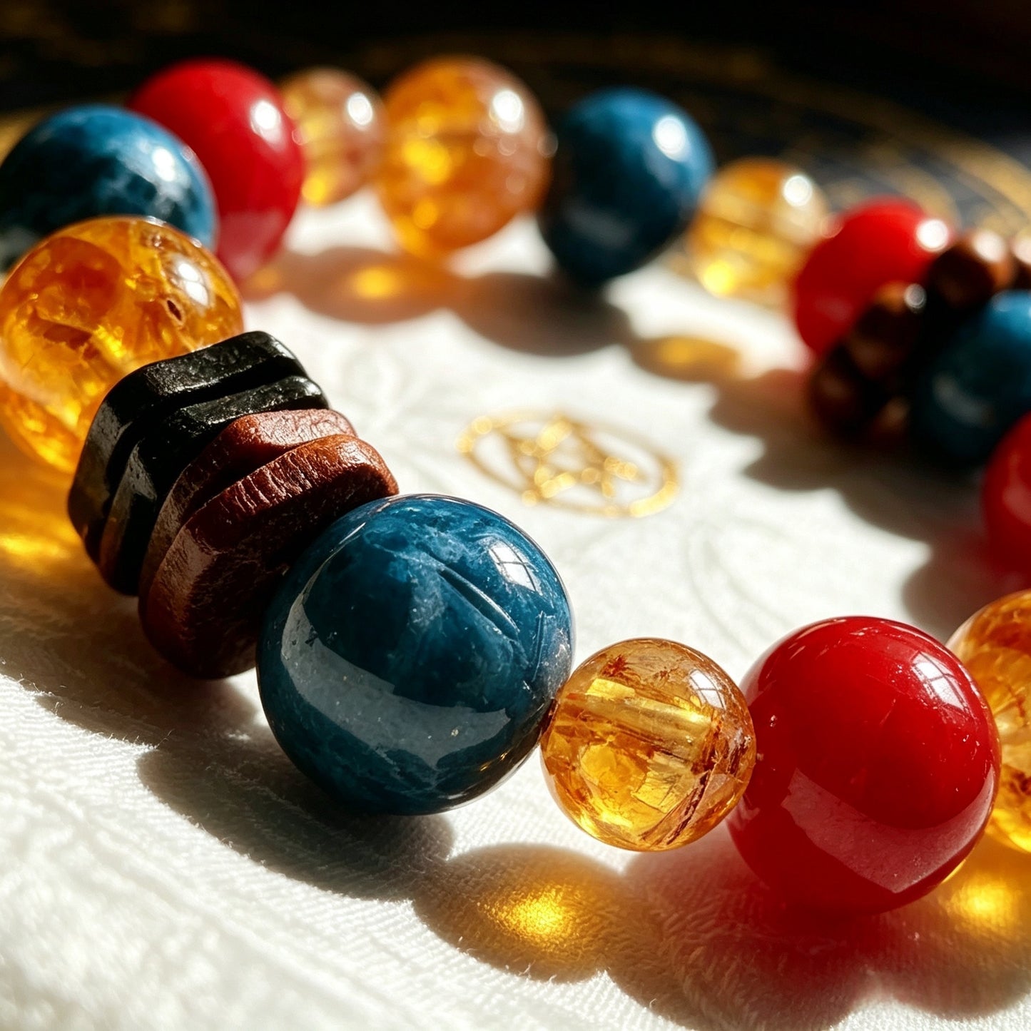 Natural Yellow Tower Crystal Bracelet