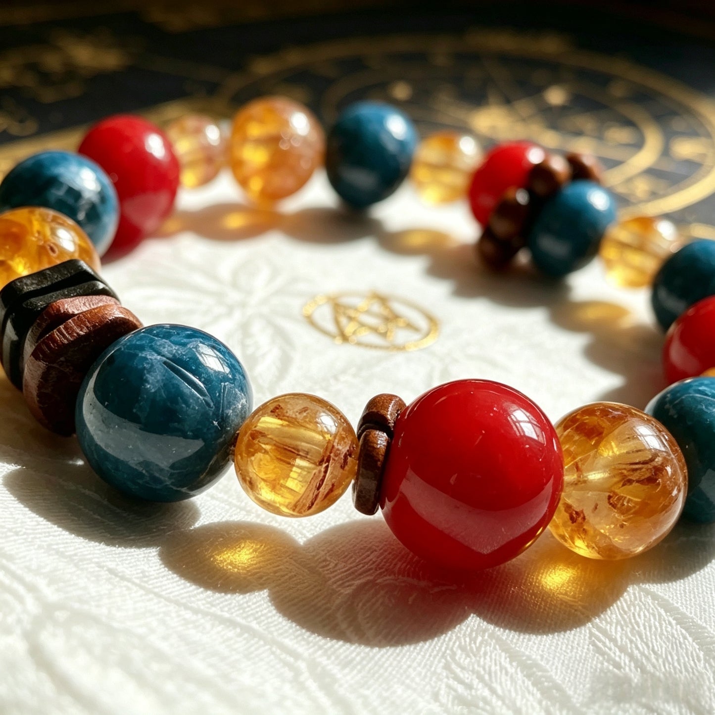 Natural Yellow Tower Crystal Bracelet