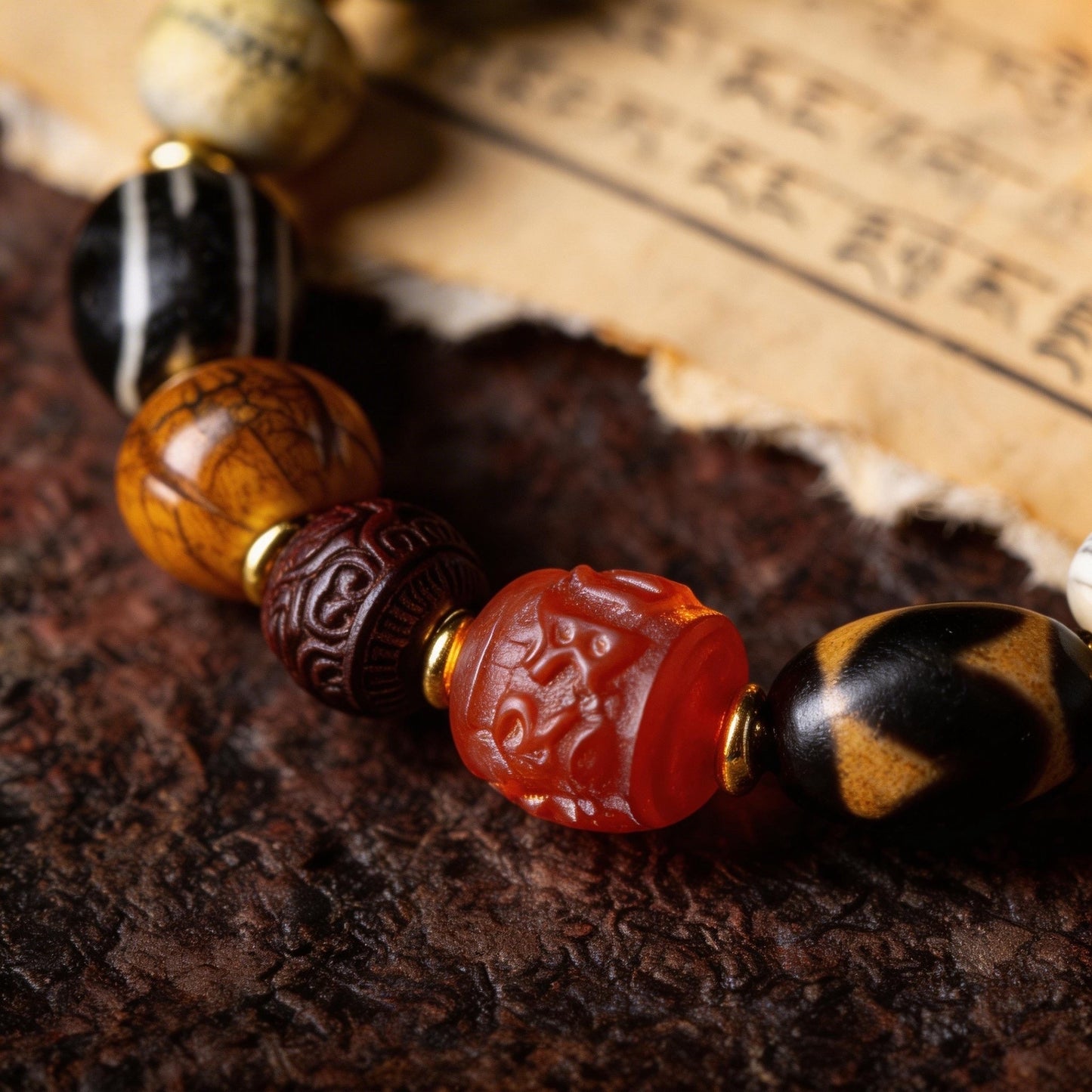 TIBETAN VARIETY Of GEMSTONE BRACELETS